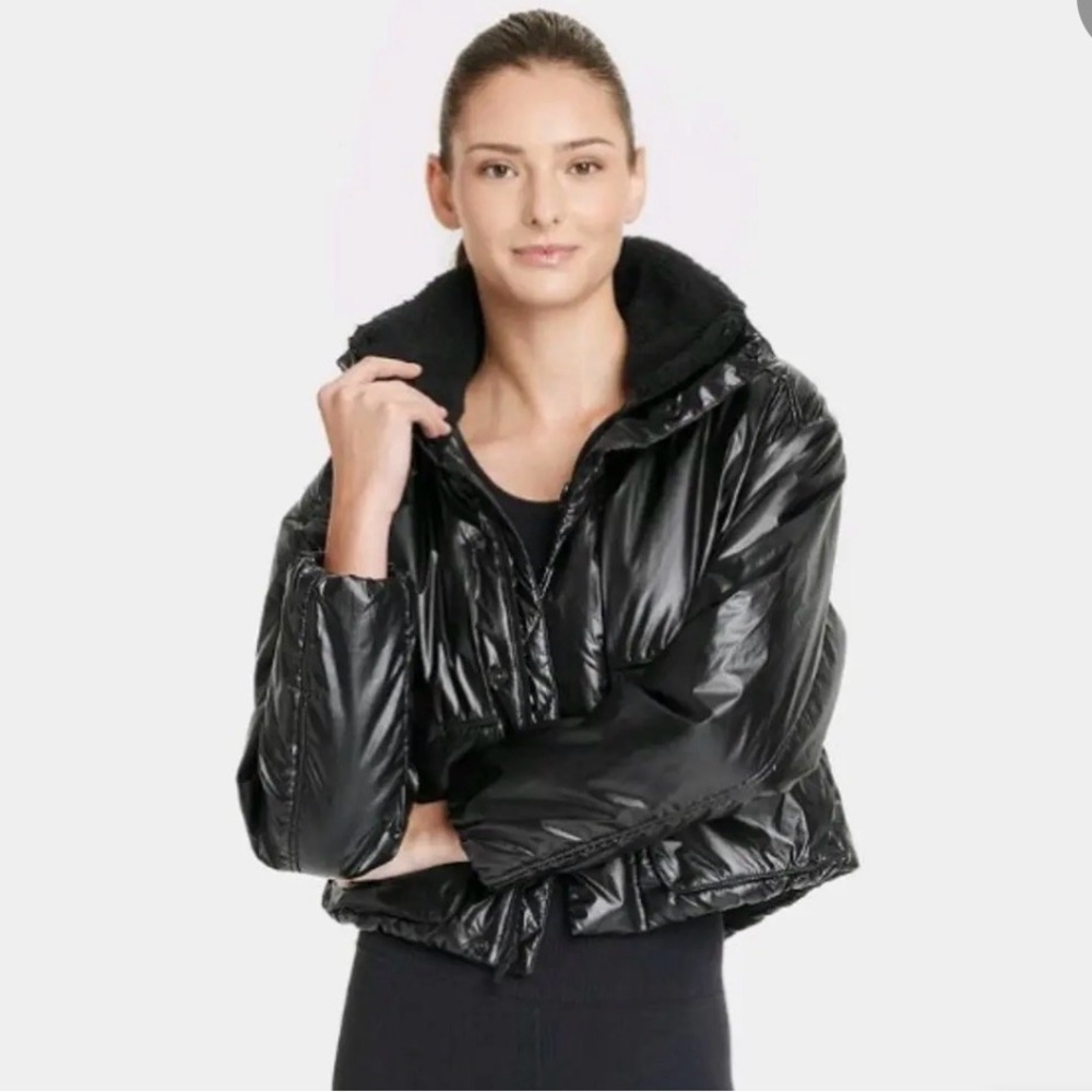 All in Motion Women's Shiny Black Puffer Jacket